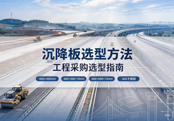 疏勒沉降板选择方法